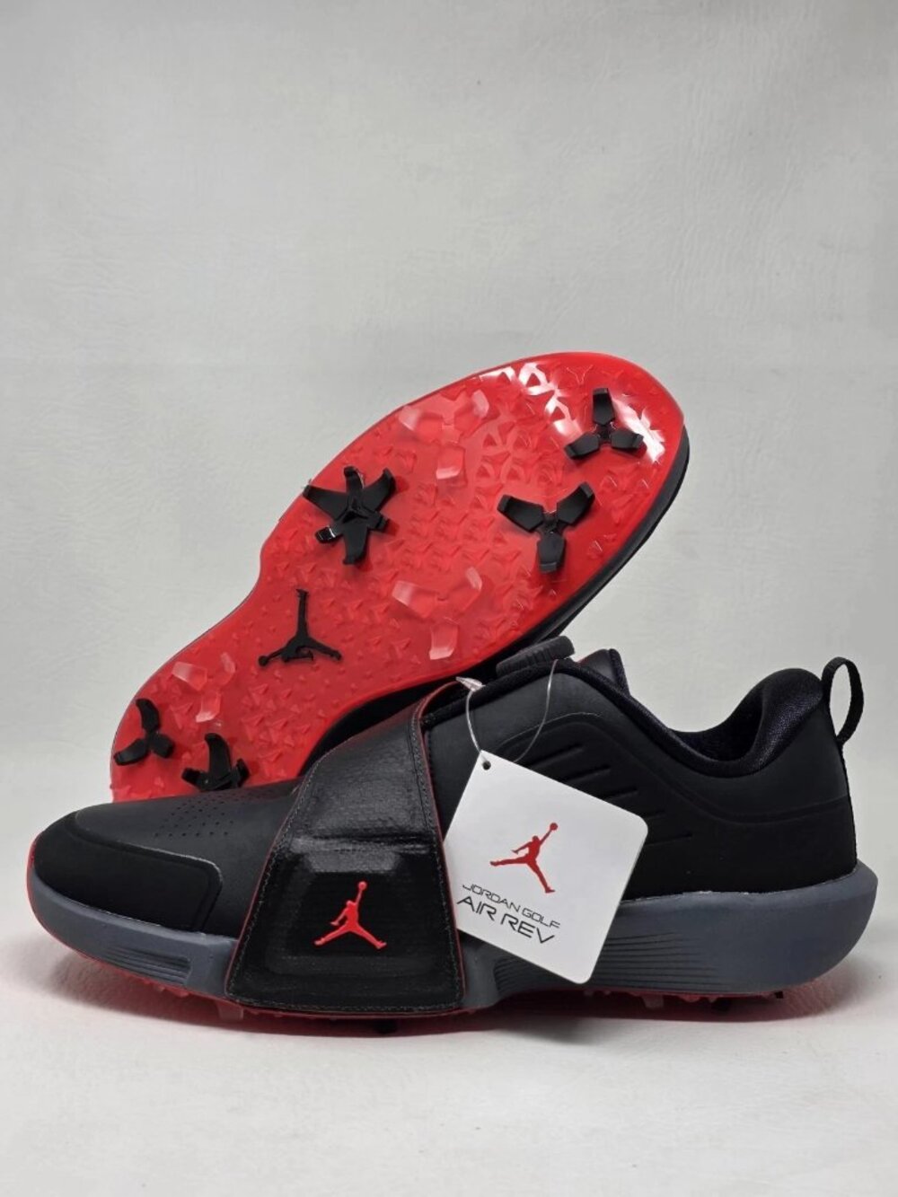 Nike Air Jordan Rev Golf Shoes Black Grey Infrared Men’s Size 11.5 FV6338-001